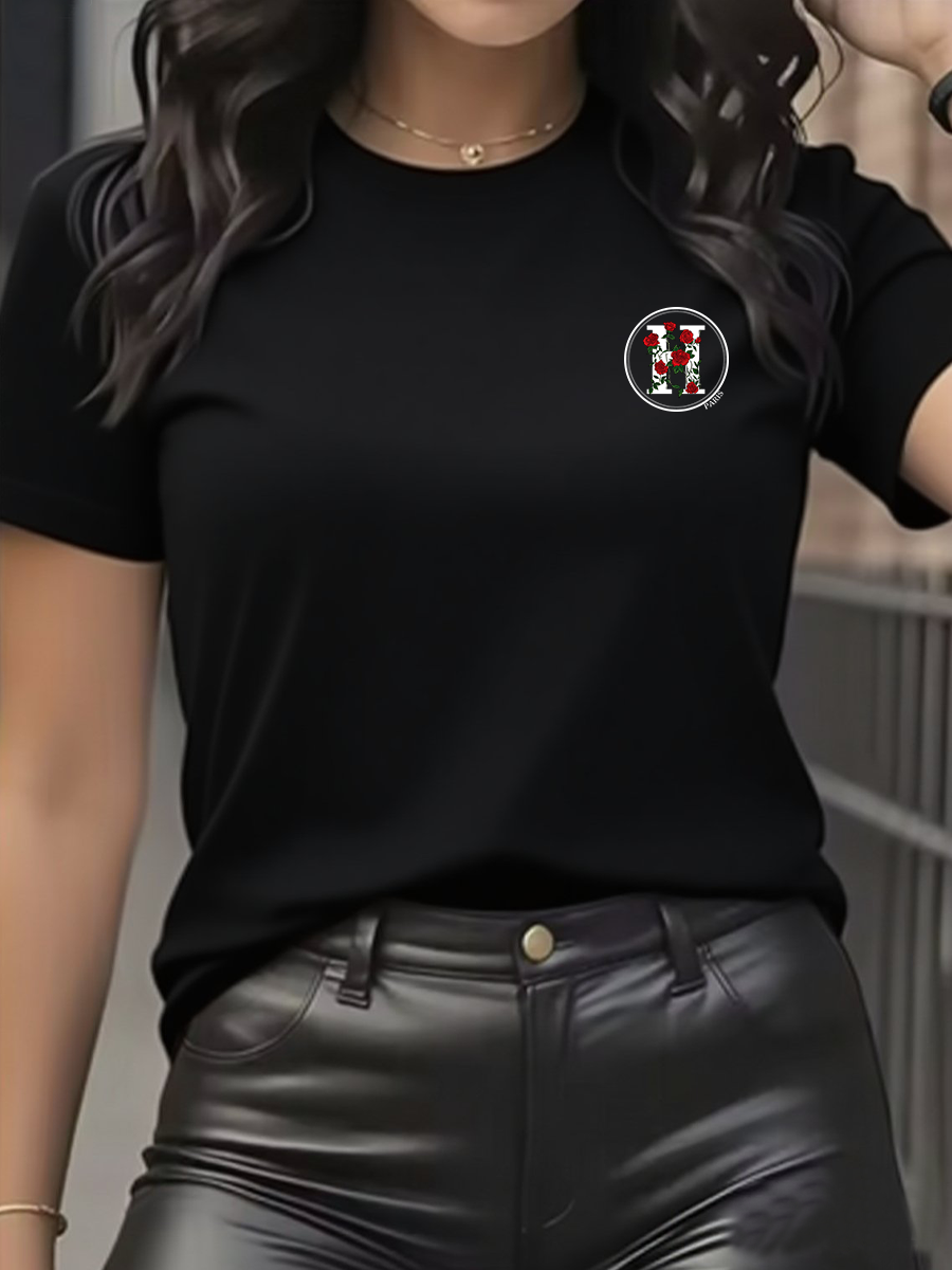 Women's T-Shirt Leisure Fashio - Streetwear Brand Tees のレビューと価格
