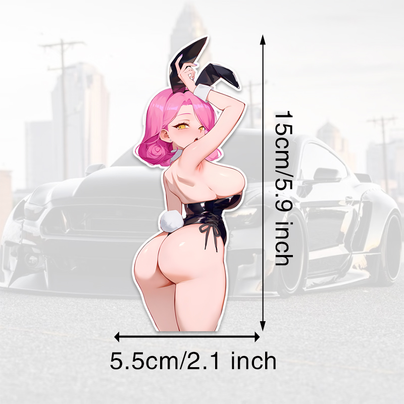DM22# Anime Car Sticker Rabbit - Streetwear Brand Stickers のレビューと価格