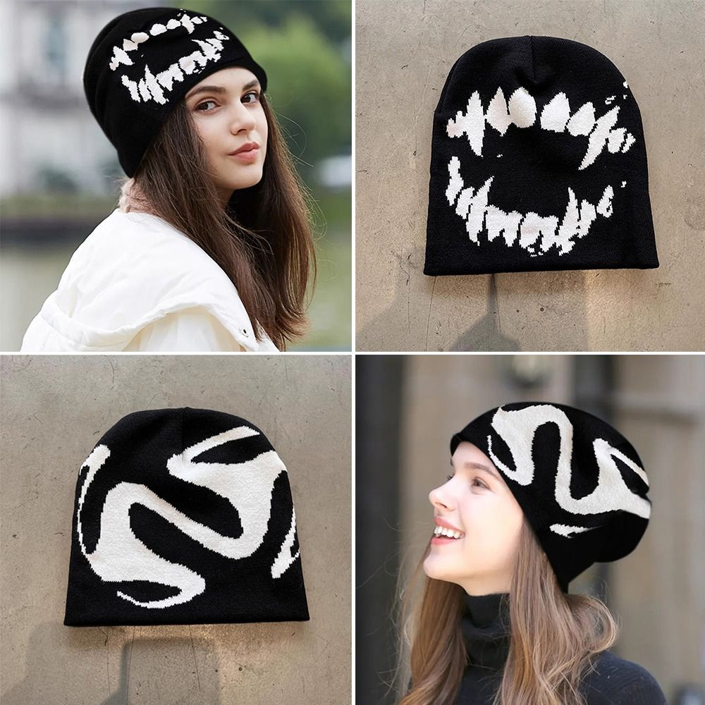 New Y2k Streetwear Women Hat W - Streetwear Brand Beanie のレビューと価格