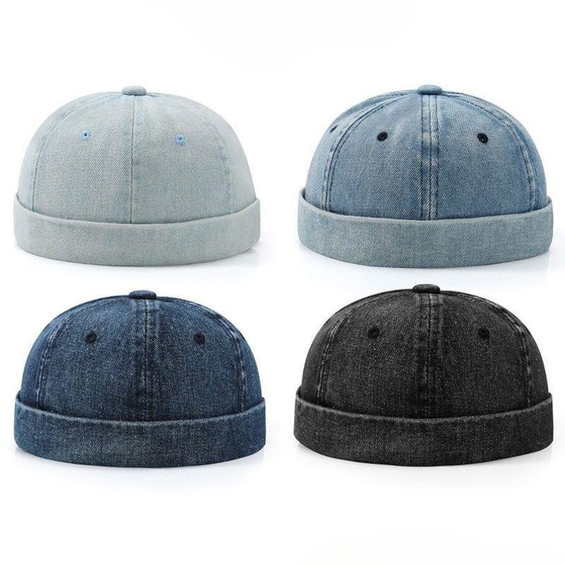 Unisex Denim Beanie Hats Dome  - Streetwear Brand Beanie のレビューと価格