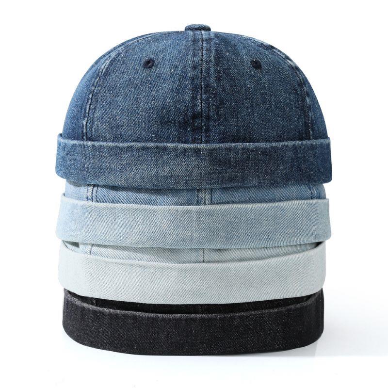 Unisex Denim Beanie Hats Dome  - Streetwear Brand Beanie のレビューと価格