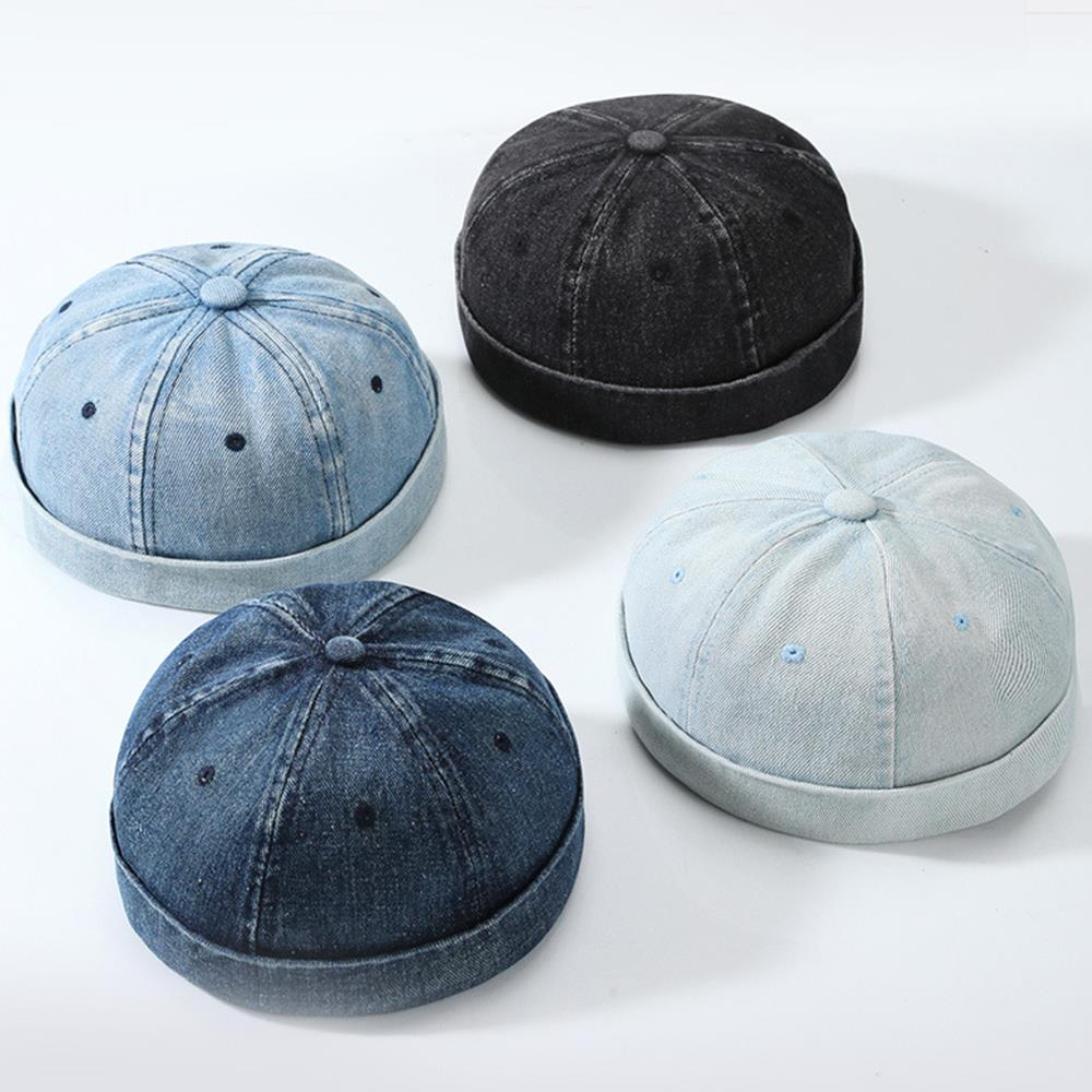 Unisex Denim Beanie Hats Dome  - Streetwear Brand Beanie のレビューと価格