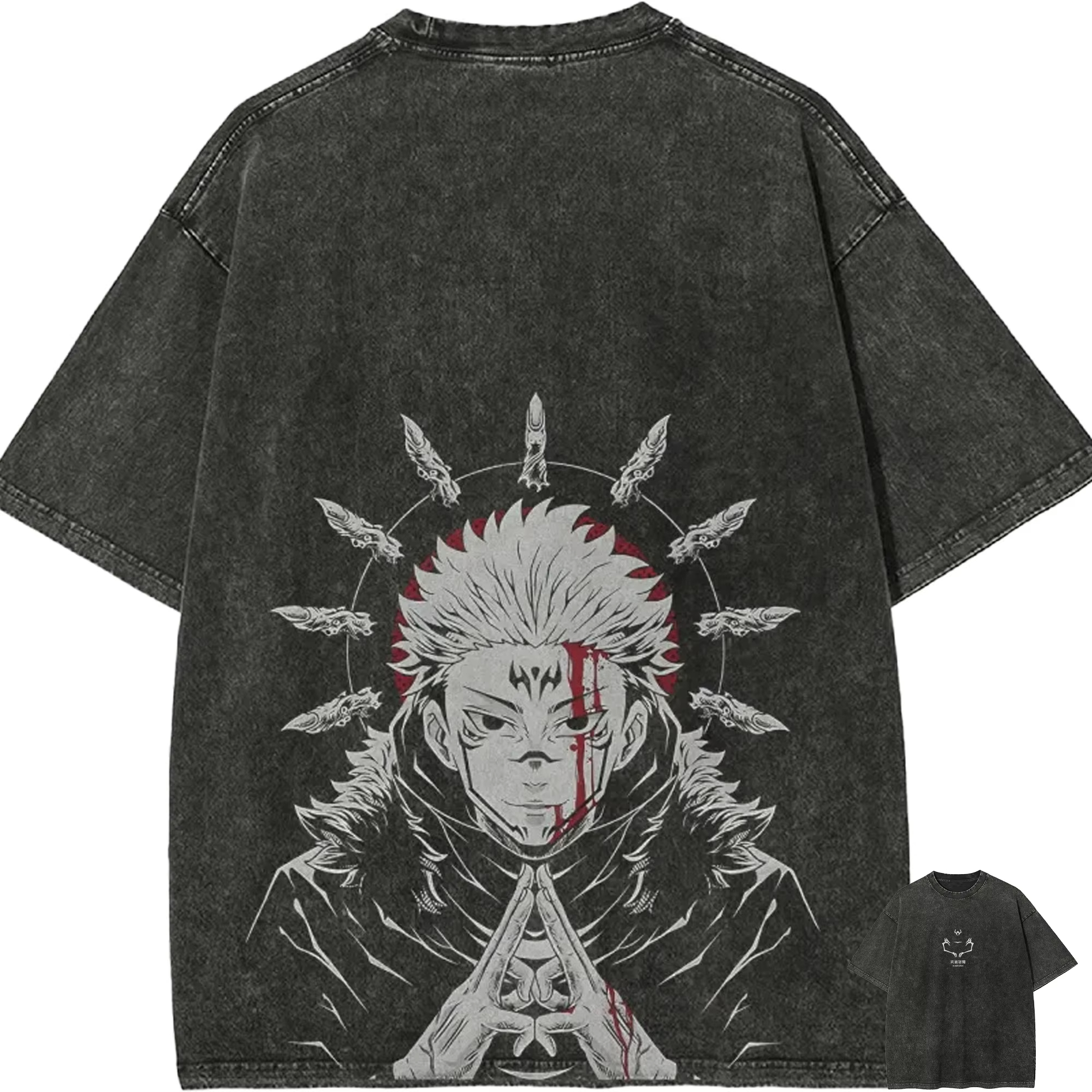 Jujutsu Kaisen Sukuna Print Ov - Streetwear Brand Beanie のレビューと価格