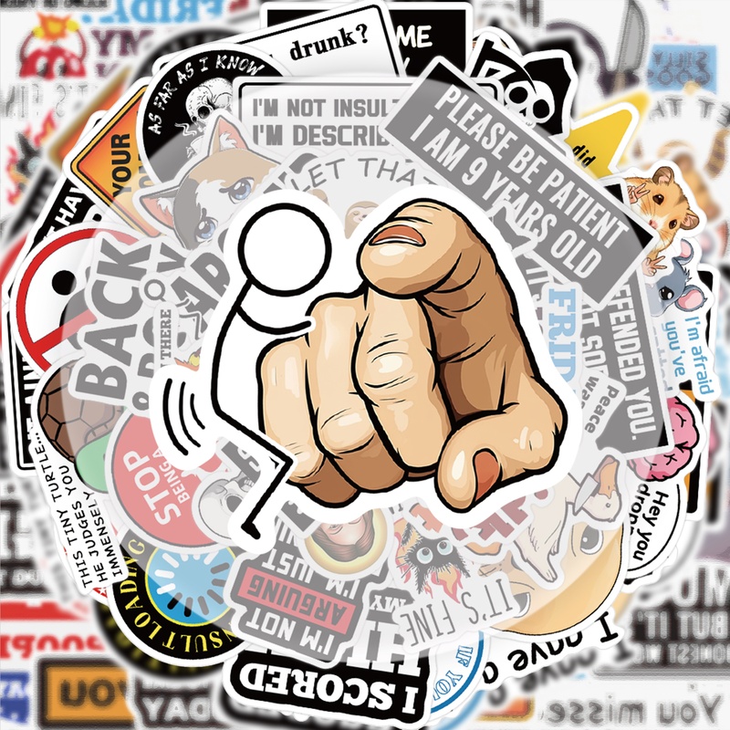 50 Funny Prank Stickers, Vibra - Streetwear Brand Stickers のレビューと価格