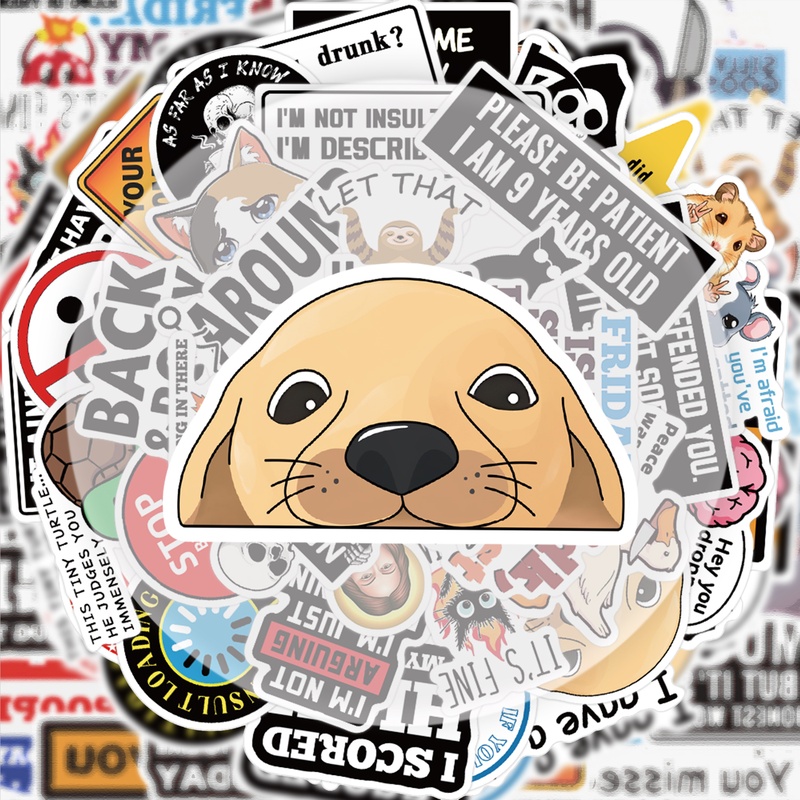 50 Funny Prank Stickers, Vibra - Streetwear Brand Stickers のレビューと価格