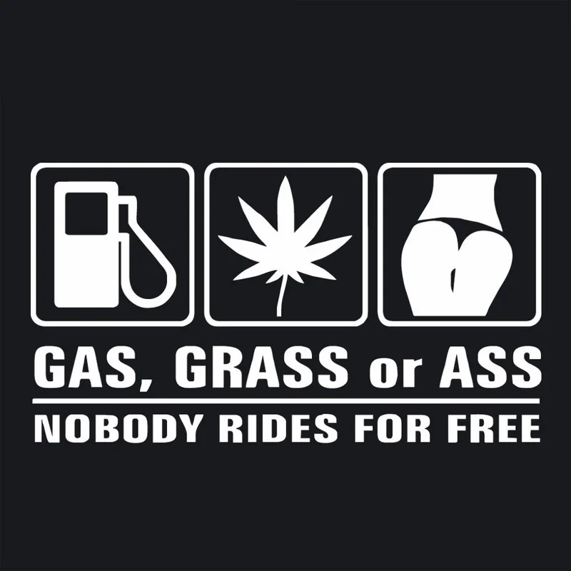 Gas Grass or Ass Nobody Rides  - Streetwear Brand Stickers のレビューと価格