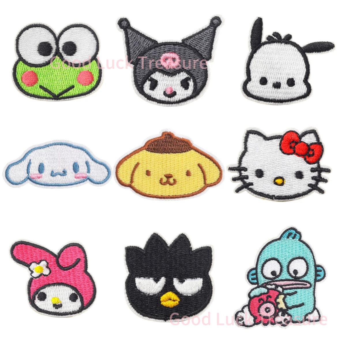 New Sanrio Kawaii Embroideried - Streetwear Brand Stickers のレビューと価格