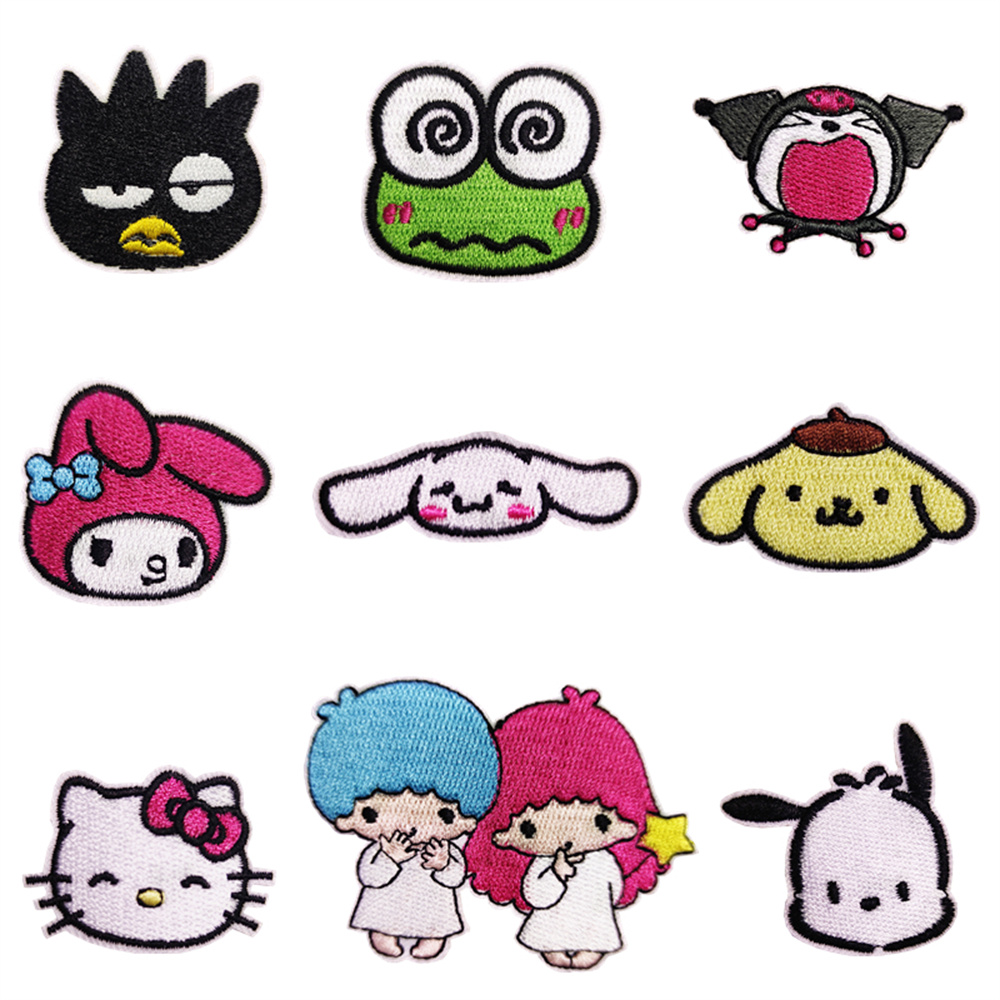 New Sanrio Kawaii Embroideried - Streetwear Brand Stickers のレビューと価格