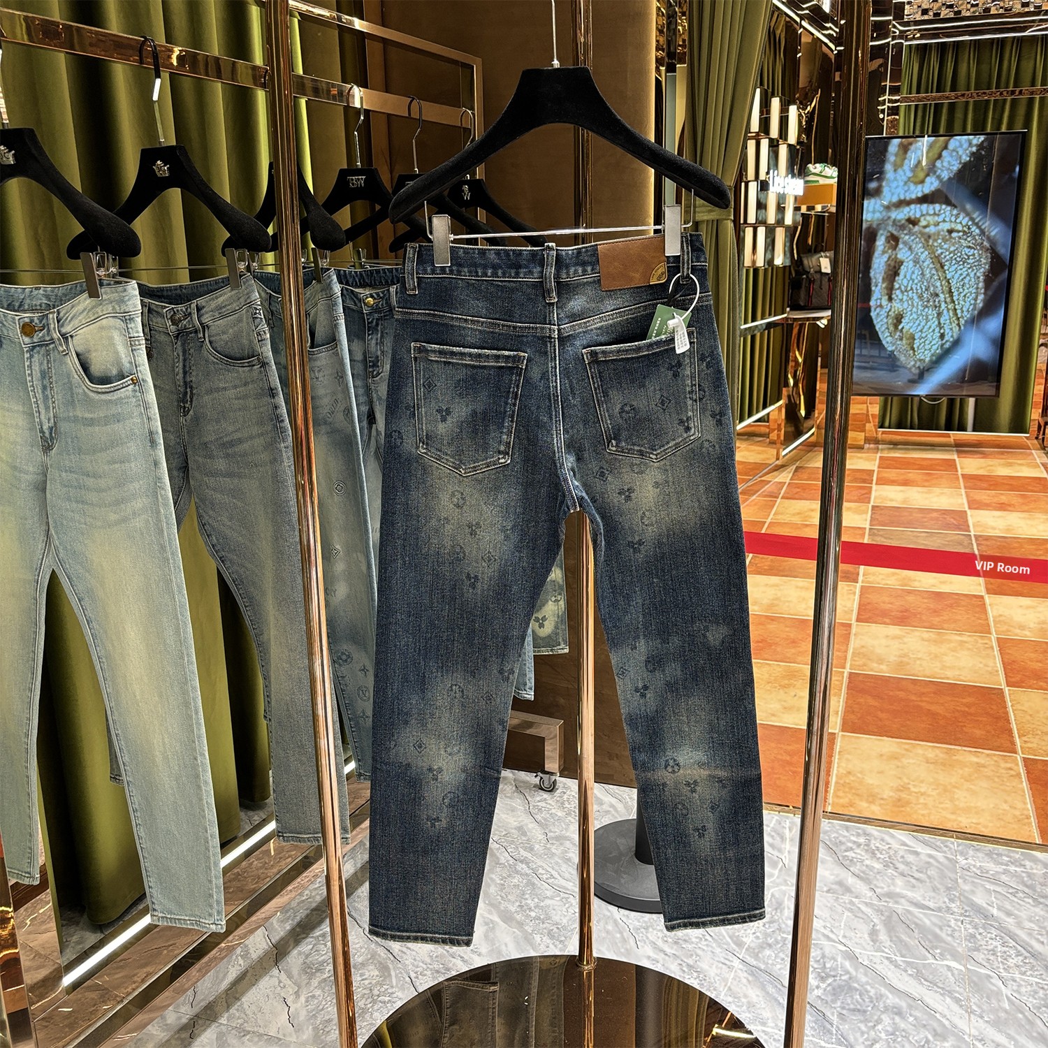 Waed Denim Jeans Men's New Sle - Streetwear Brand Flower のレビューと価格