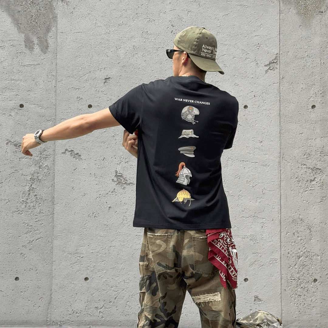 Helmet Evolution History Ameri - Streetwear Brand Tees のレビューと価格