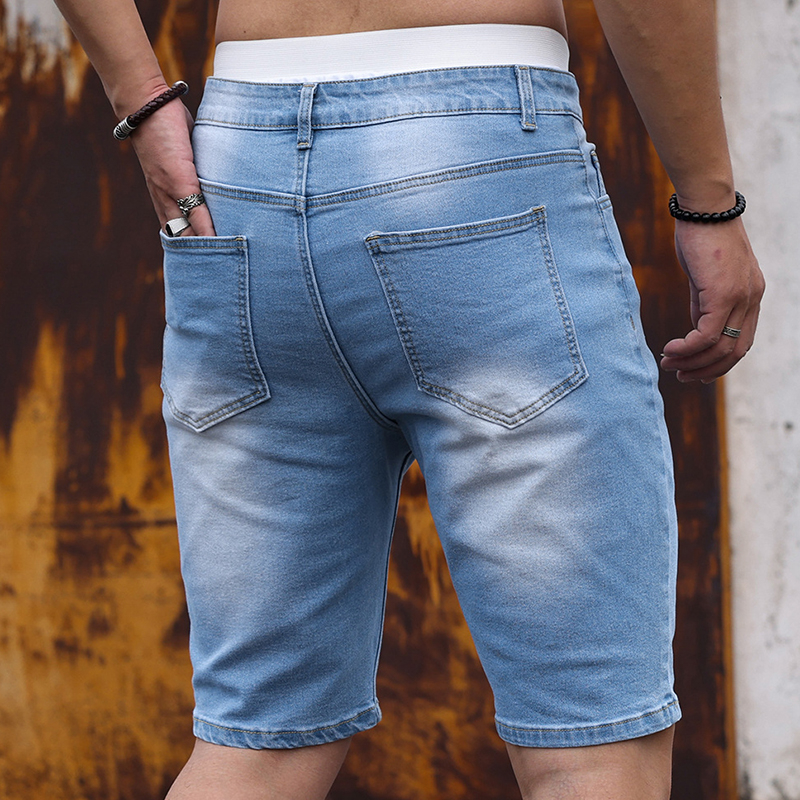 2026 Mens Stretch Denim Shorts - Streetwear Brand Shorts のレビューと価格