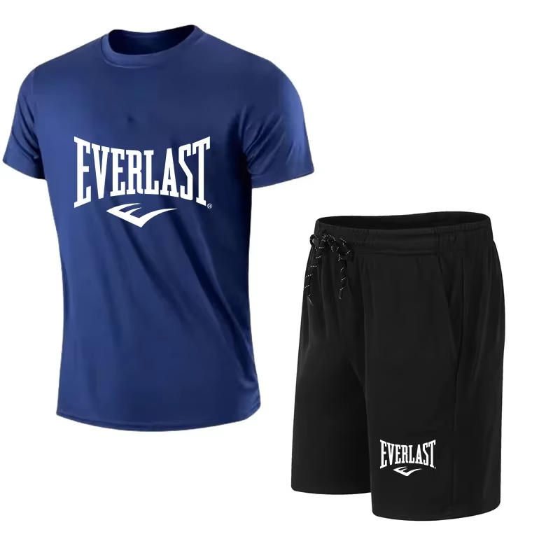 EVERLAST Men's T-shirt + Short - Streetwear Brand Shorts のレビューと価格