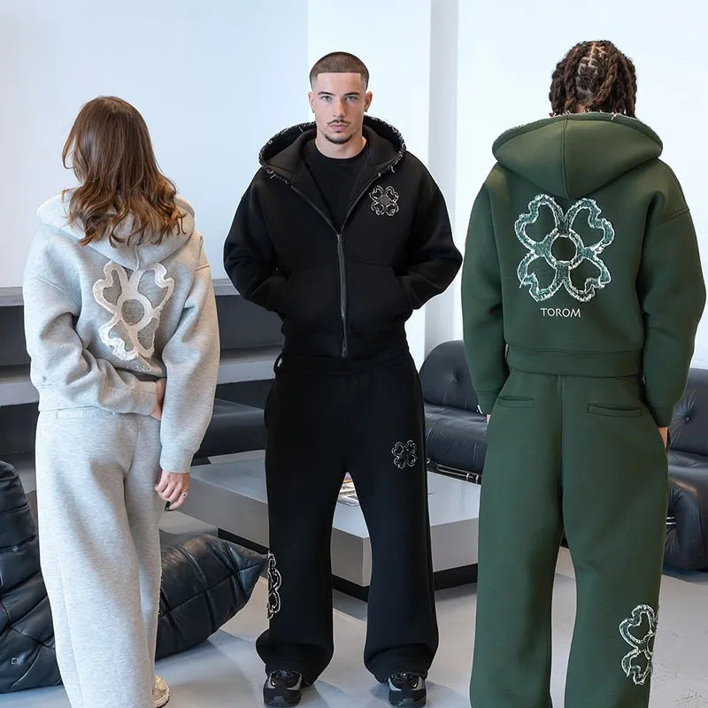 Spring Autumn Oversized 4 Leaf - Streetwear Brand Y2K のレビューと価格