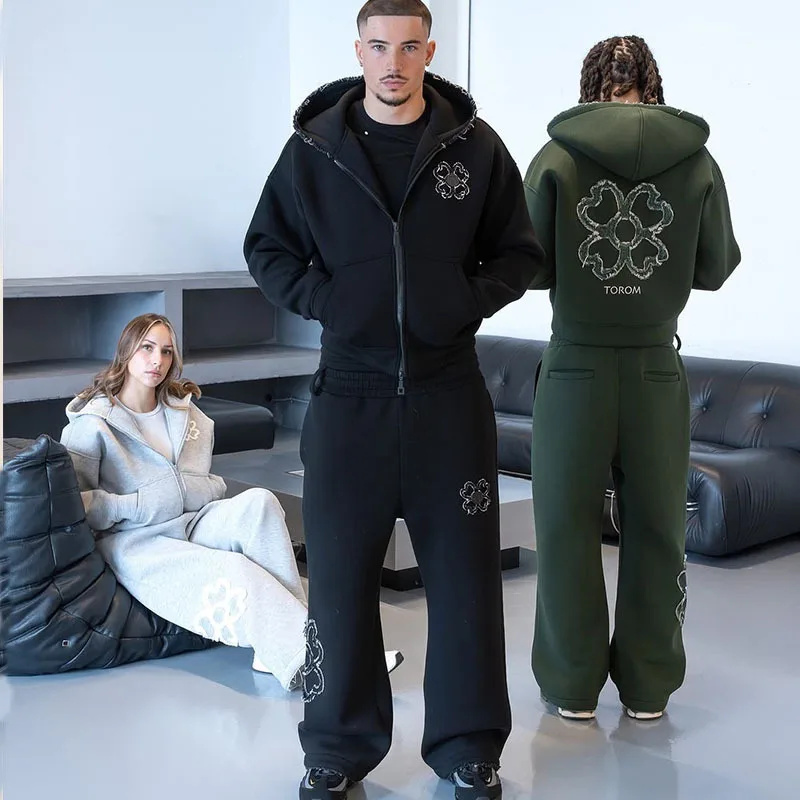Spring Autumn Oversized 4 Leaf - Streetwear Brand Y2K のレビューと価格