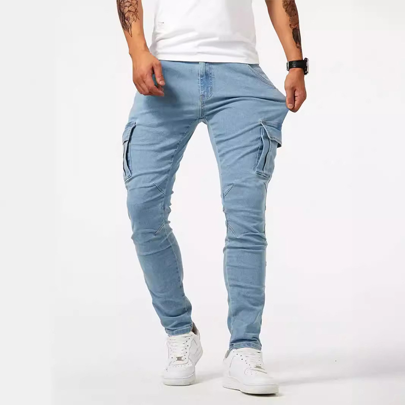 Street Elastic Jeans Pencil Pa - Streetwear Brand Joggers のレビューと価格