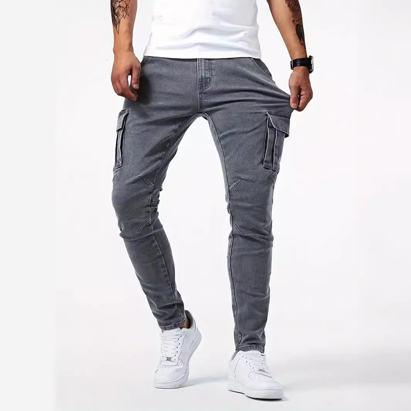 Street Elastic Jeans Pencil Pa - Streetwear Brand Joggers のレビューと価格