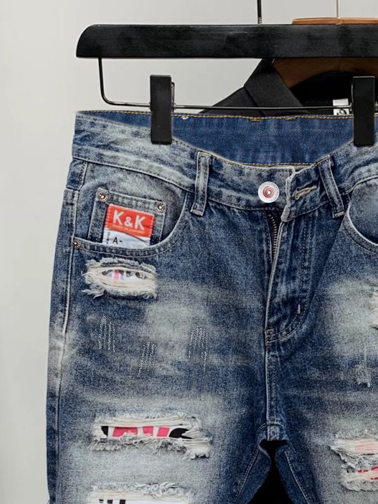 2026 Summer Ripped Straight Me - Streetwear Brand Vintage のレビューと価格