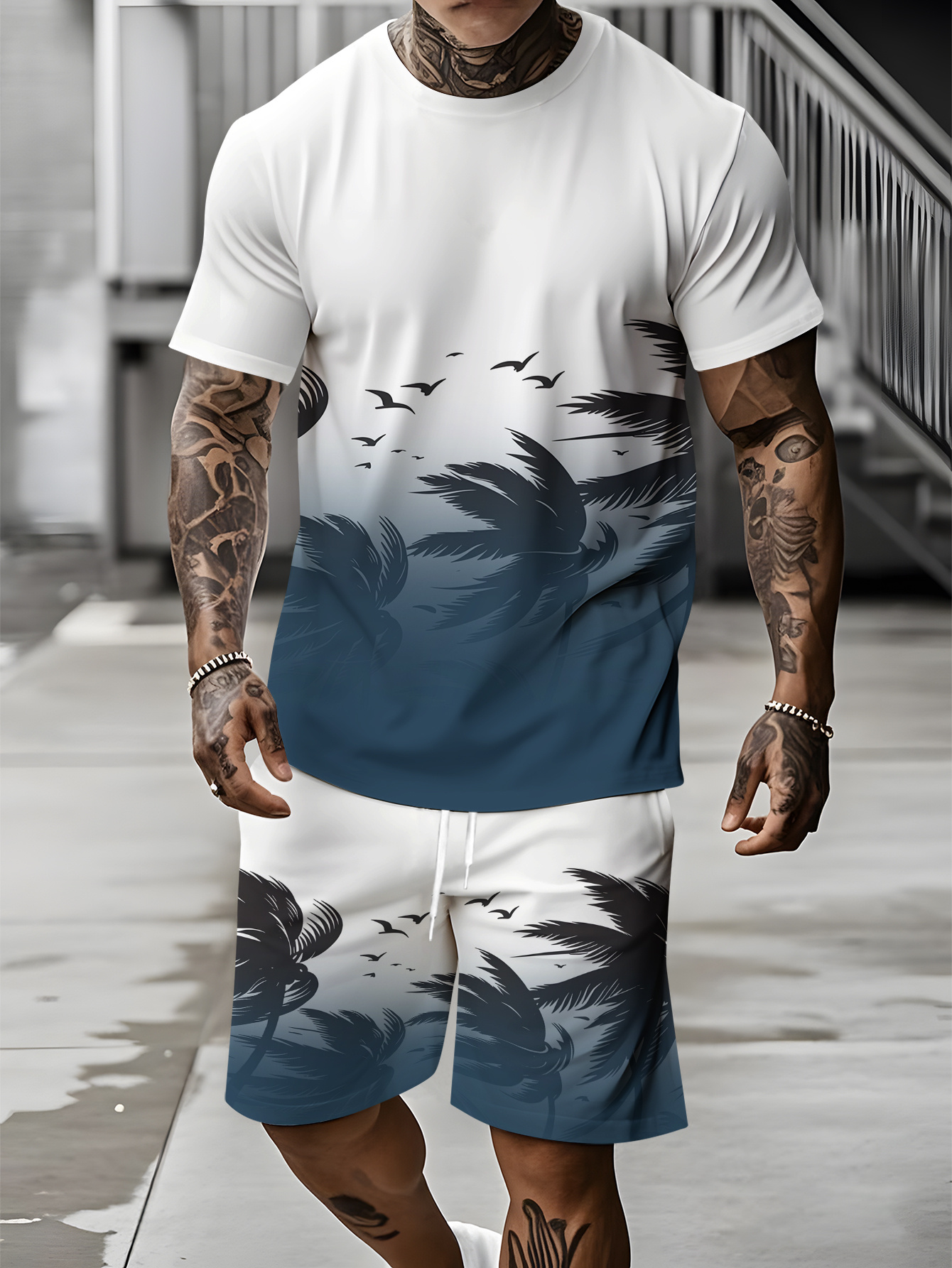2026 Summer Fashion T-Shirt an - Streetwear Brand Shorts のレビューと価格