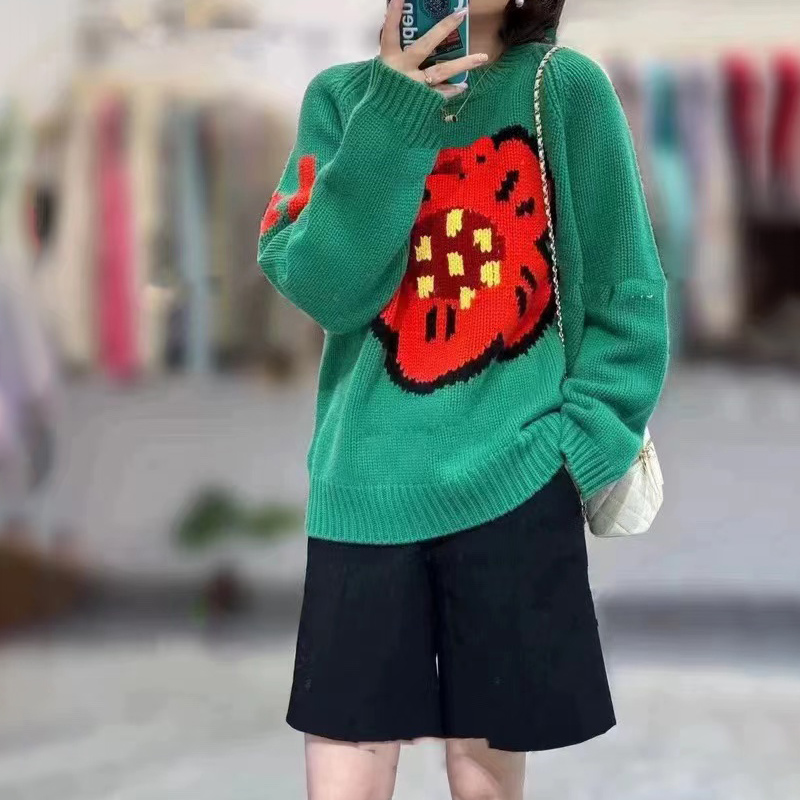 Ladies 100% pure cashmere swea - Streetwear Brand Flower のレビューと価格