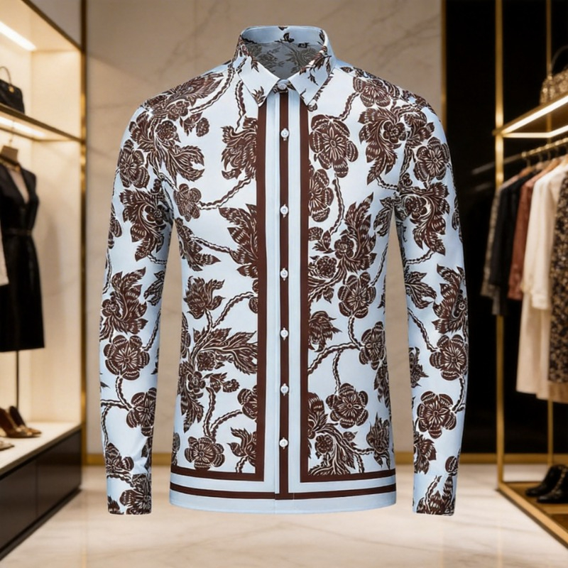 Brand Flower Printed Men's Shi - Streetwear Brand Flower のレビューと価格