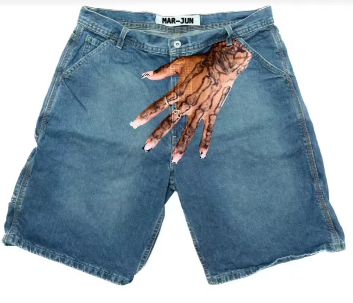 Y2K Baggy Denim Shorts vintage - Streetwear Brand Shorts のレビューと価格
