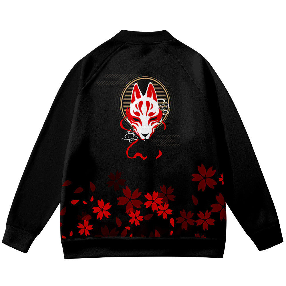 Coats Anime Flower Fox 3D Prin - Streetwear Brand Flower のレビューと価格