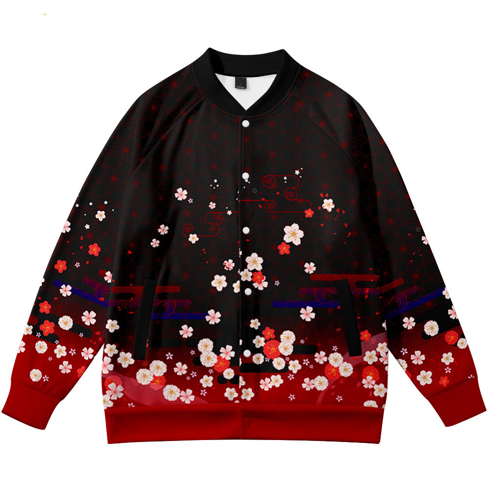 Coats Anime Flower Fox 3D Prin - Streetwear Brand Flower のレビューと価格