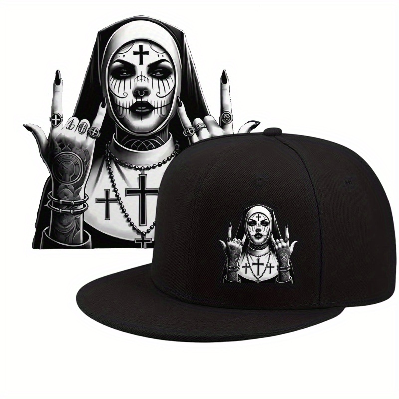Halloween Nun Print Design Tre - Streetwear Brand Beanie のレビューと価格