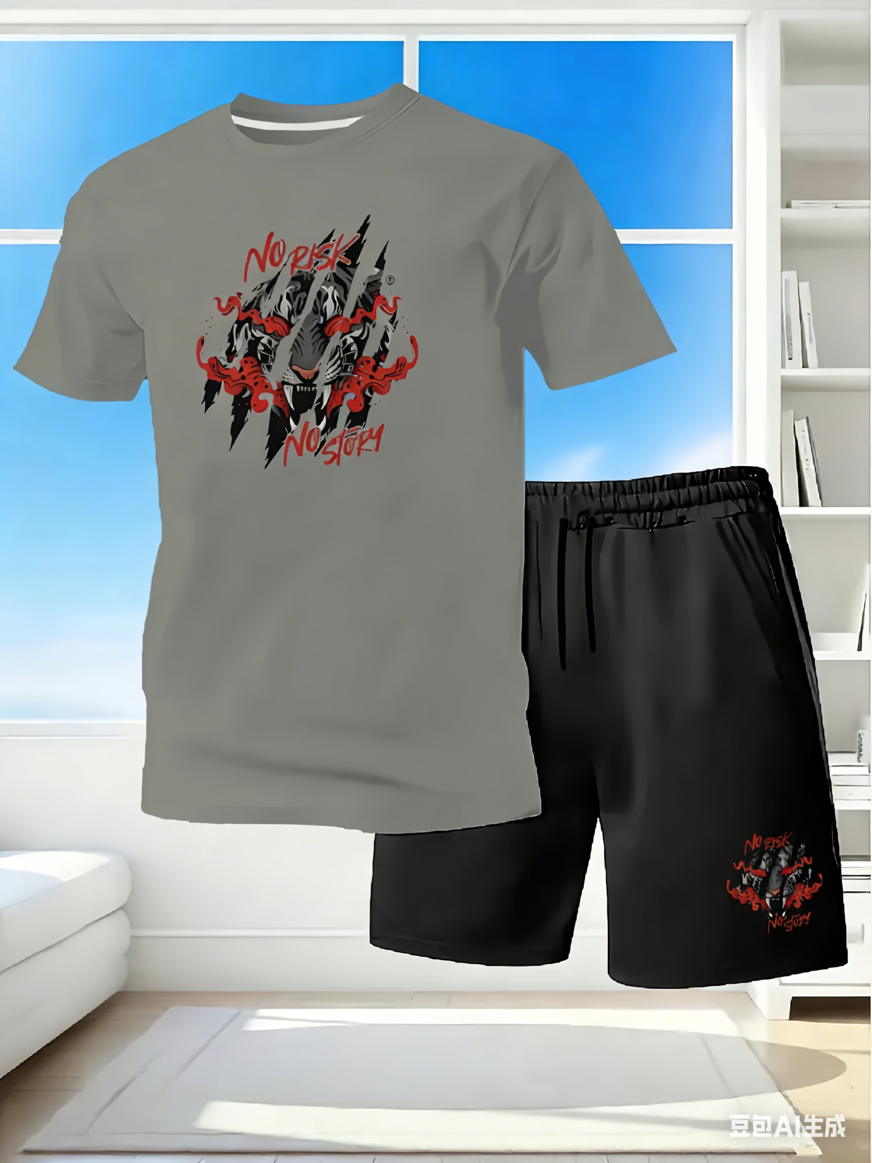 Men's 2Piece Quick Dry Tracksu - Streetwear Brand Shorts のレビューと価格