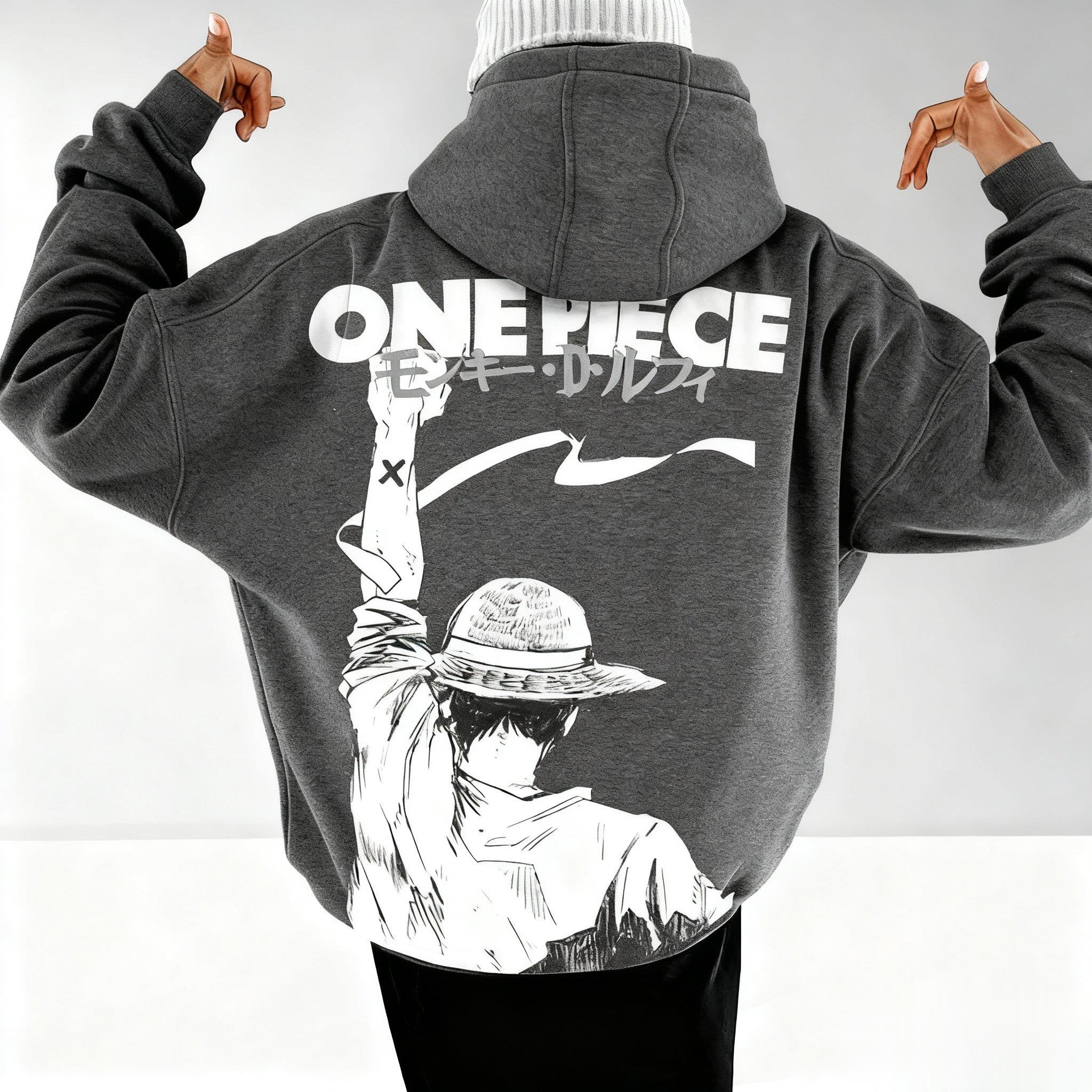 One Piece Anime Hoodie Men Wom - Streetwear Brand Y2K のレビューと価格