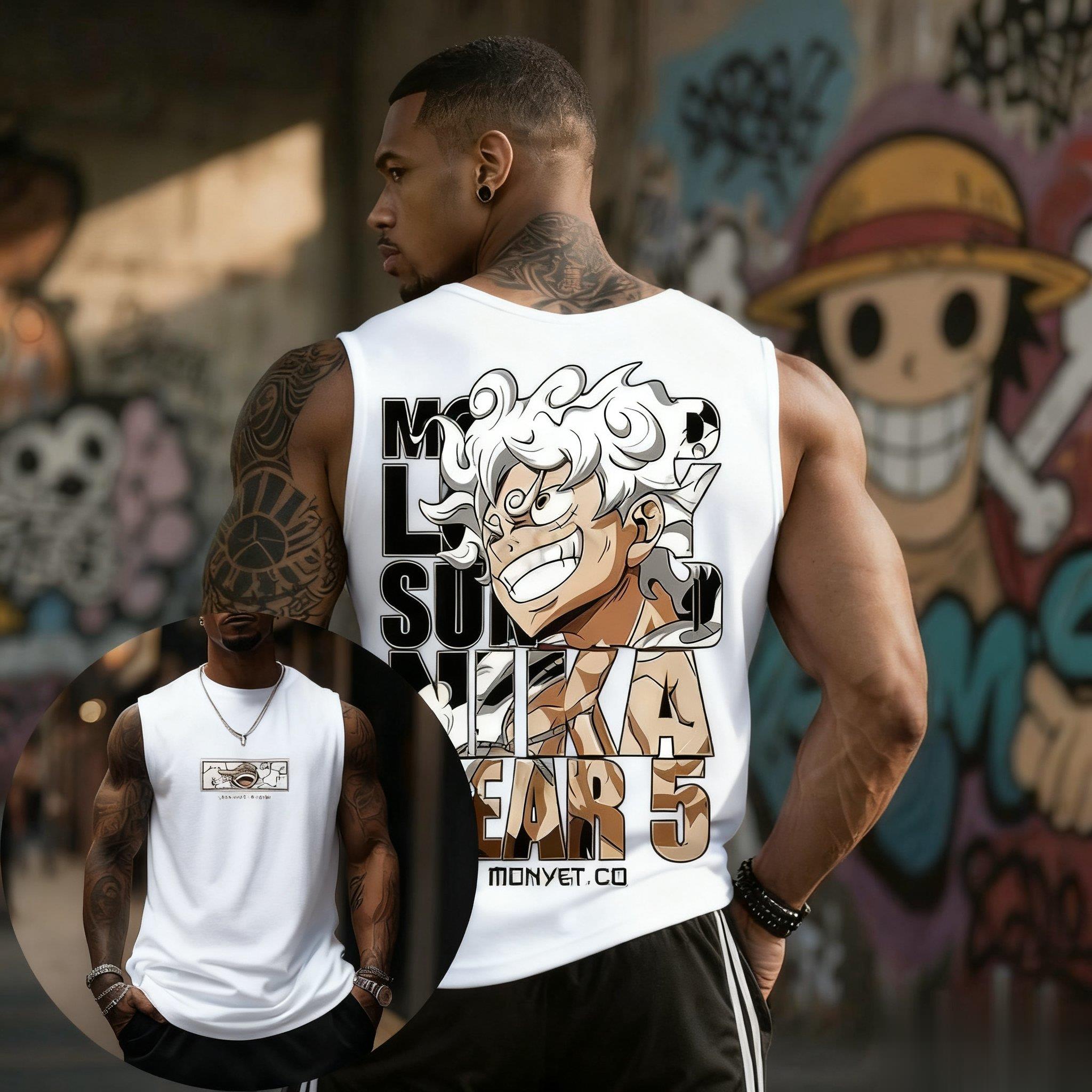 One Piece Luffy Gear 5 Tank To - Good Streetwear Brand のレビューと価格