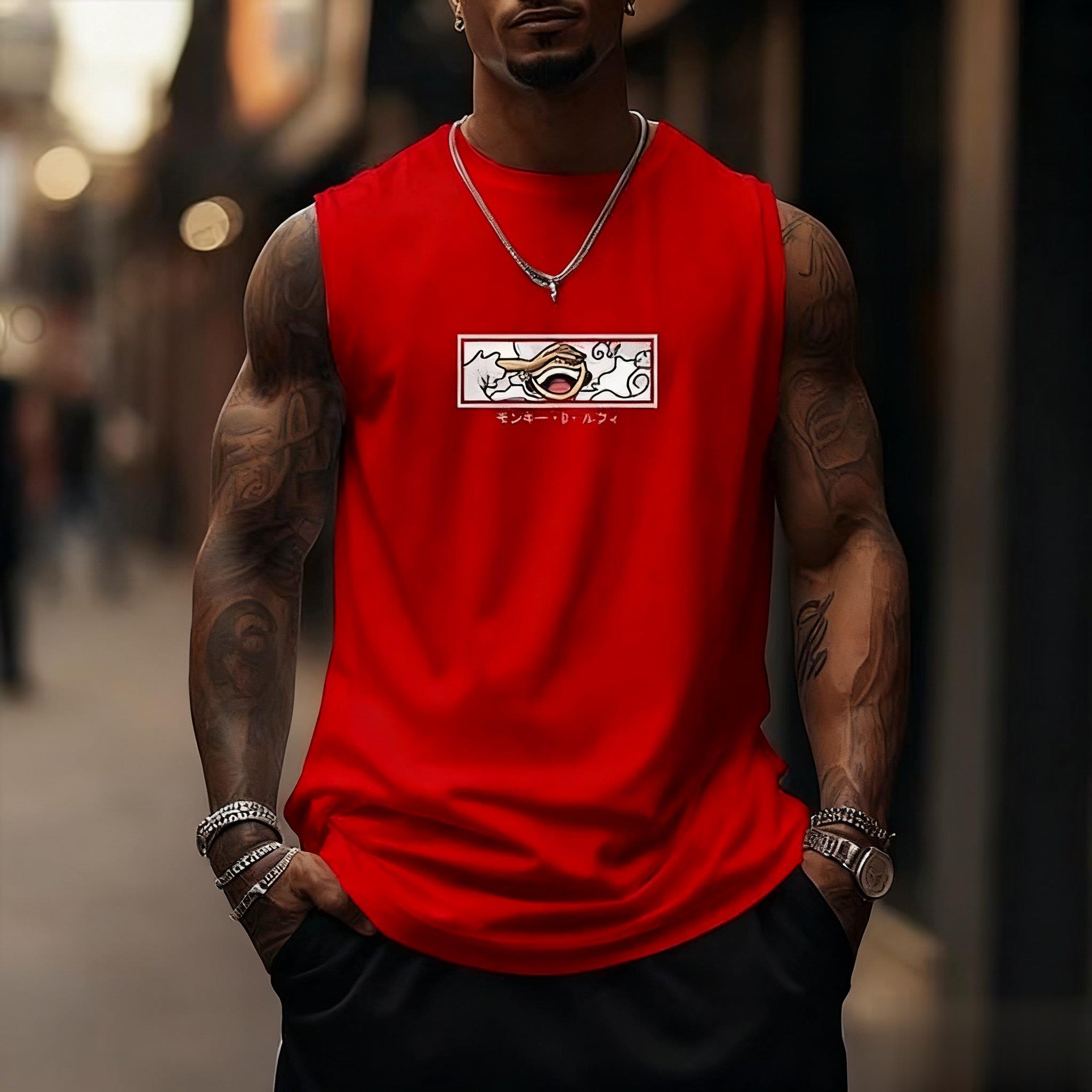 One Piece Luffy Gear 5 Tank To - Good Streetwear Brand のレビューと価格