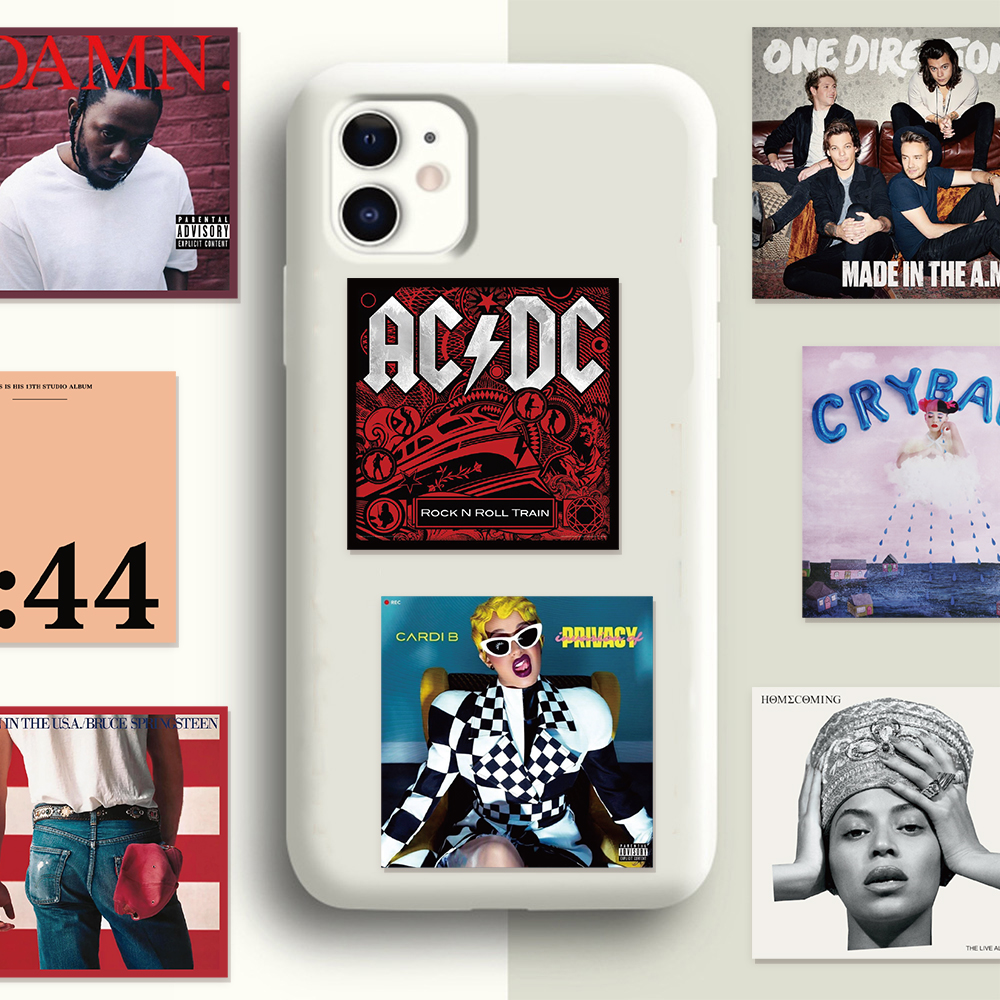 55PCS Singer Album Cover Graff - Streetwear Brand Stickers のレビューと価格