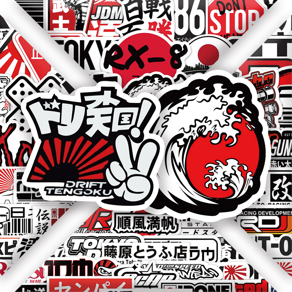 60PCS New Harajuku Style Carto - Streetwear Brand Stickers のレビューと価格