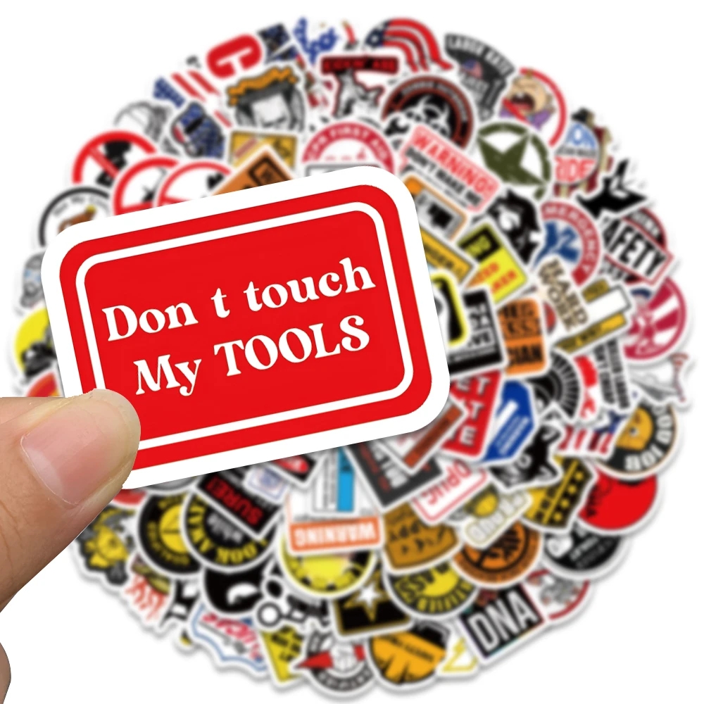 98PCS Funny Hard Hat Brand Sig - Streetwear Brand Stickers のレビューと価格