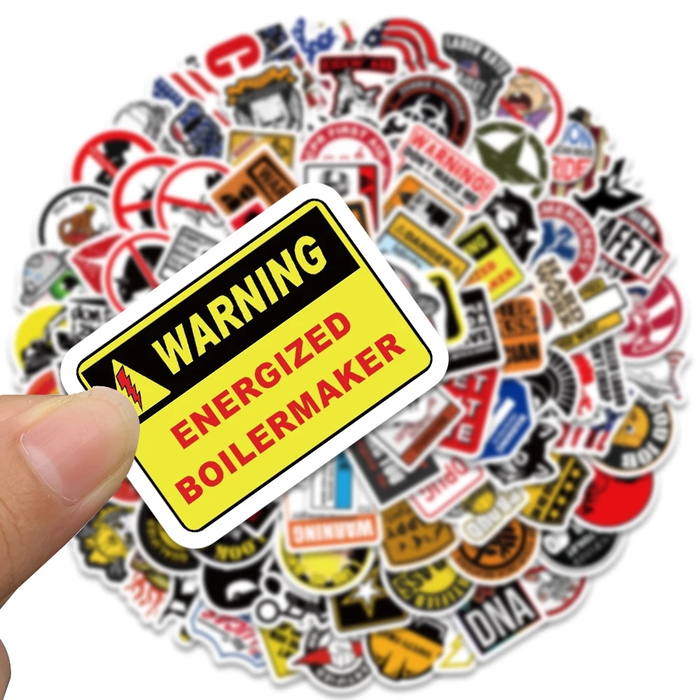 98PCS Funny Hard Hat Brand Sig - Streetwear Brand Stickers のレビューと価格