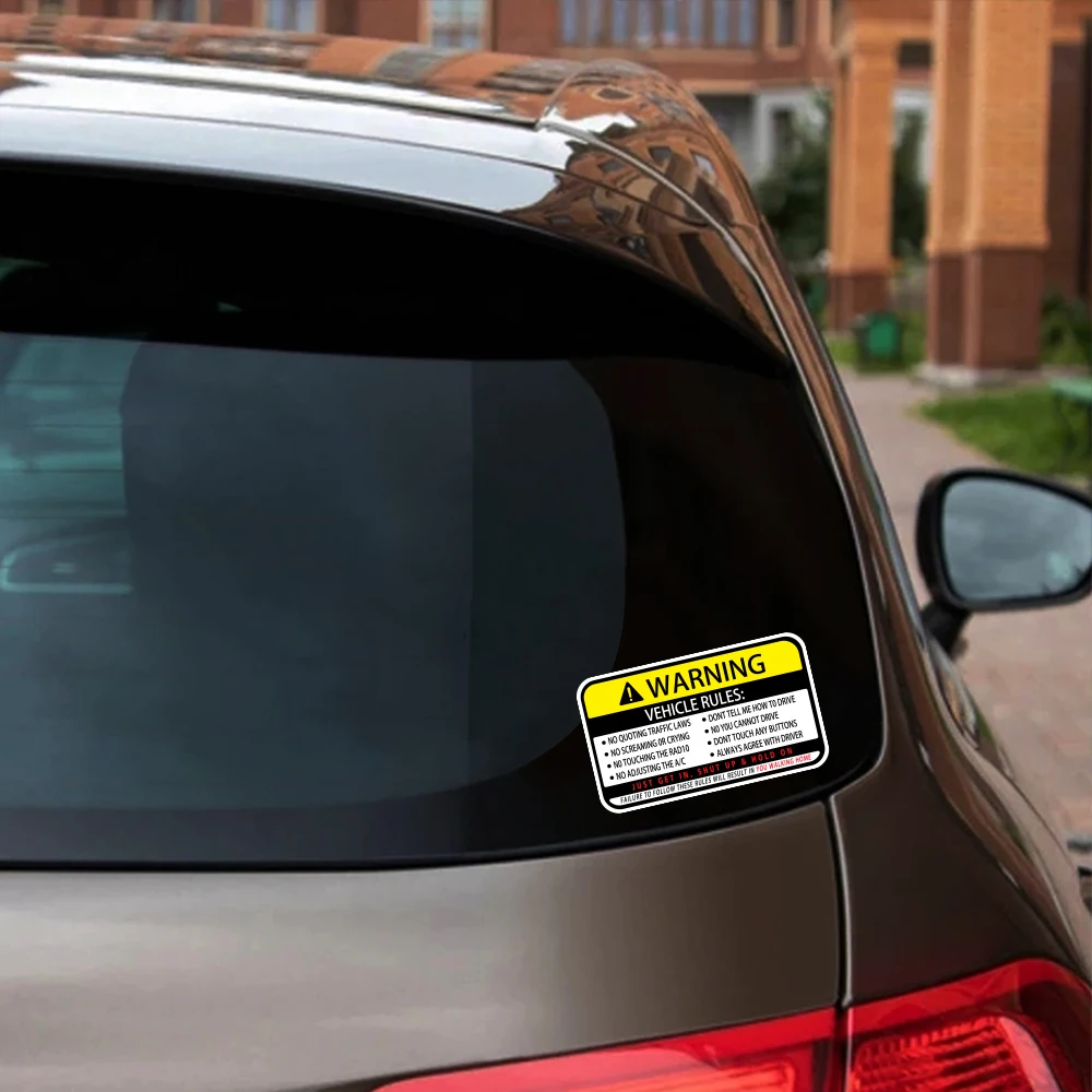 13x7.7cm Warning Words Car Sti - Streetwear Brand Stickers のレビューと価格