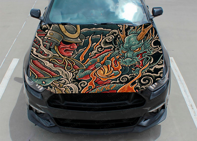 Samurai Oni Mask Car Decal Gra - Streetwear Brand Stickers のレビューと価格