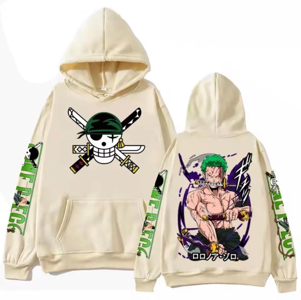 One Piece Zoro Anime Hoodie Sw - Streetwear Brand Y2K のレビューと価格